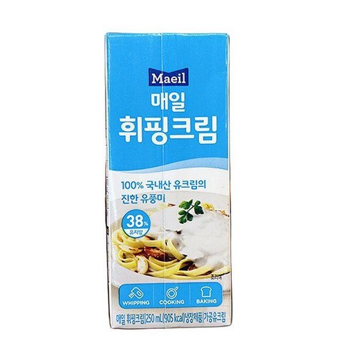 매일 휘핑크림 250ml x 2개, 아이스박스포장, 500ml Best Top5