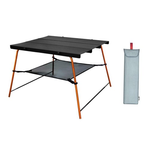 알루미늄 접이식 야외 캠핑 테이블, 검은 색, 알류미늄