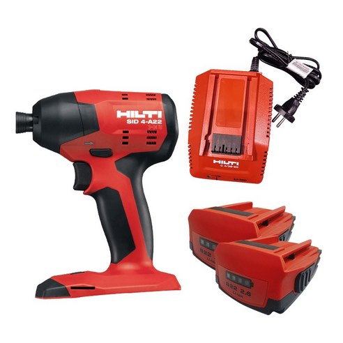 HILTI 힐티 임팩트 드라이버 SID 4-A22 2.6세트(2.6Ah배터리2+충전기1포함)