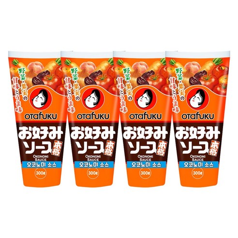 오타후쿠 오코노미 소스, 300g, 4개