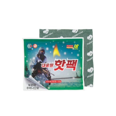 해피데이 포켓형 대용량 핫팩 150g, 100개