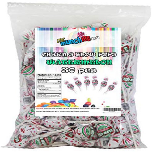 Charm Blow Pops Watermelon Pops Pack of 60, 1개