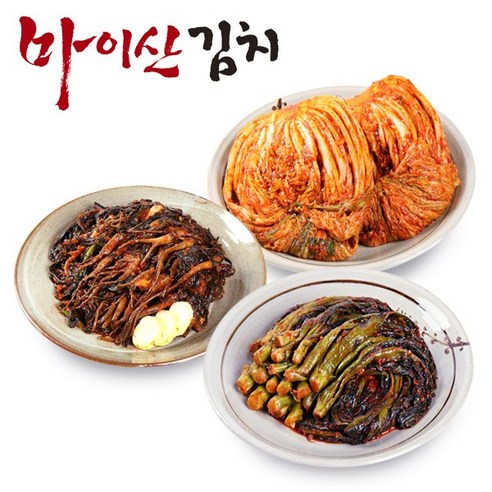 마이산김치 [한국농협김치] 3종1호 포기김치3kg/고들빼기1kg/갓김치1kg, 1