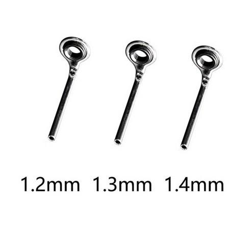 낚시대 릴 수리 복원 낚싯대 가이드 링 낚시 탑 로드 라인 팁 0.8mm-2.2mm 스테인레스 스틸 DIY 아이 폴 키트 교체 액세서리 스포츠 엔터테인먼트 아웃도어 활동 액티비티, 1.2 1.3 1.4, 1.2 1.3 1.4
