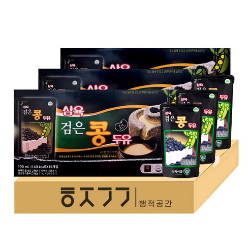 행적공간 삼육두유 검은콩 파우치 190ml x 48개 세트