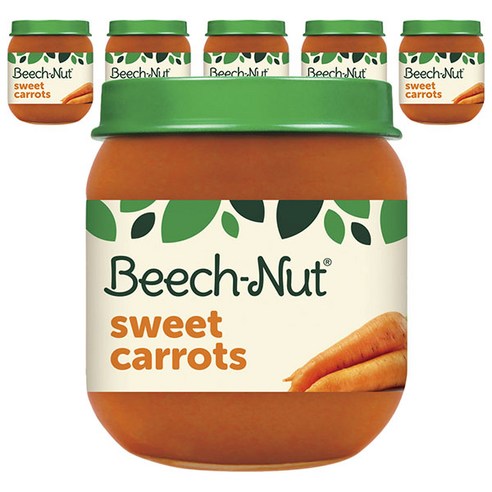 비치넛 과일 퓨레 113g, 6개, Sweet Carrots (당근)