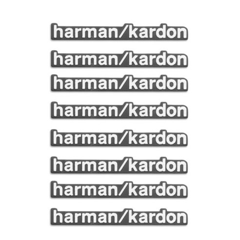 차량부품 악세사리 키 홀더 튜닝 C200 E 호환 부품 알루미늄 Harman/kardon 자동차 오디오 스피커 스티커, 02 8pcs