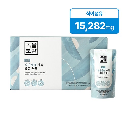 곡물도감 식이섬유 가득 비움두유, 15개, 180ml