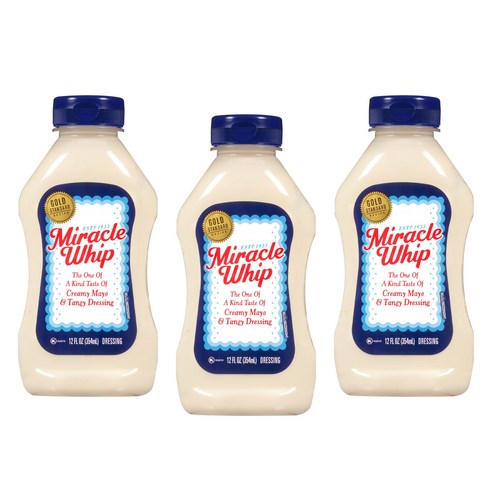크래프트 미라클 휩 드레싱 오리지널, 354ml, 3개