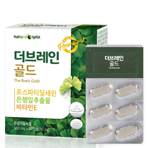 포스파티딜세린 포스파디딜세린 포스타디딜세린 더브레인골드, 60정, 1개