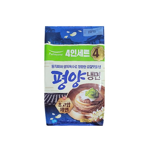 (냉장)[풀무원]평양물냉면4인분, 1780g, 2개