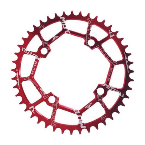 104BCD 산악 자전거 내로우 와이드 체인링 9/10/11단 MTB 트레일 팻 바이크용 104mm BCD 싱글 체인링, 레드 44T, 알루미늄 합금