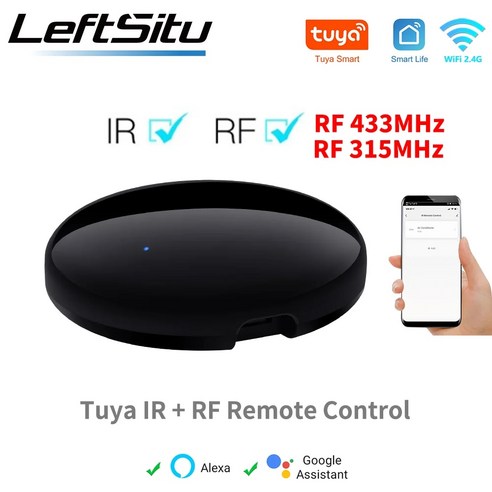 Tuya IR RF 원격 제어 리모컨 WiFi 스마트 홈 IOT 에어컨 모든 TV Alexa Google 블루투스, 1 PCS