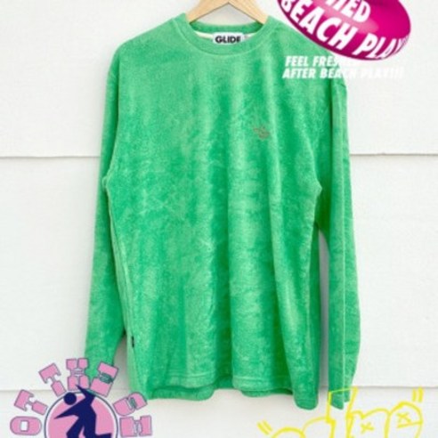 GLIDE OG EMB Refreshing Soft Long SLEEVE 글라이드 OG 리프레시 소프트 타올 긴팔 티셔츠