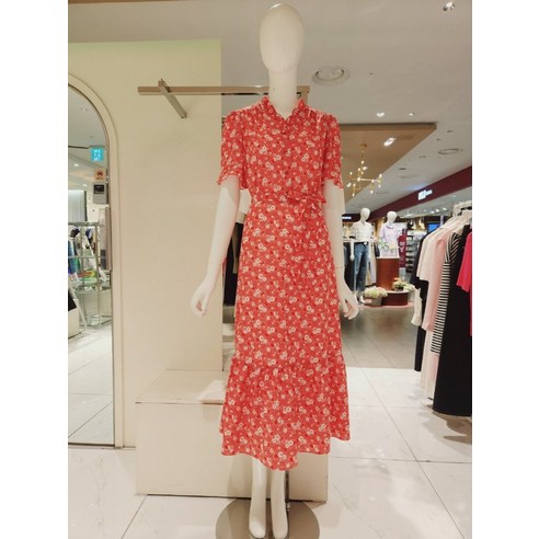 올리브데올리브 플라워 프린트 프릴 원피스 OW3MCO569