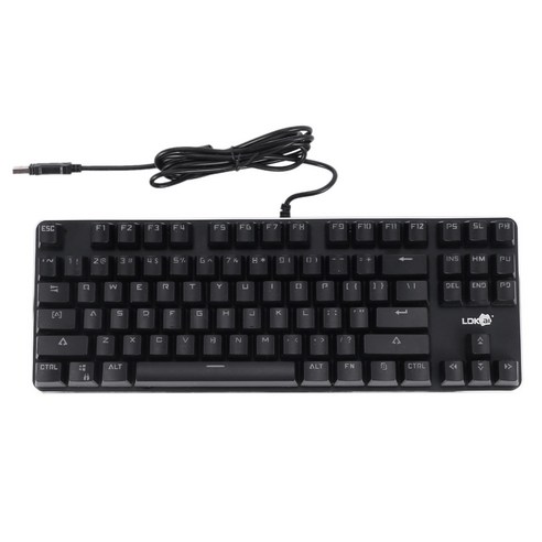 LDKAI GM2000Mini 유선 기계 키보드 RGB 알루미늄 합금 방수 게임 기계 키보드입니다 인체 공학적 (블랙), 하나, 보여진 바와 같이