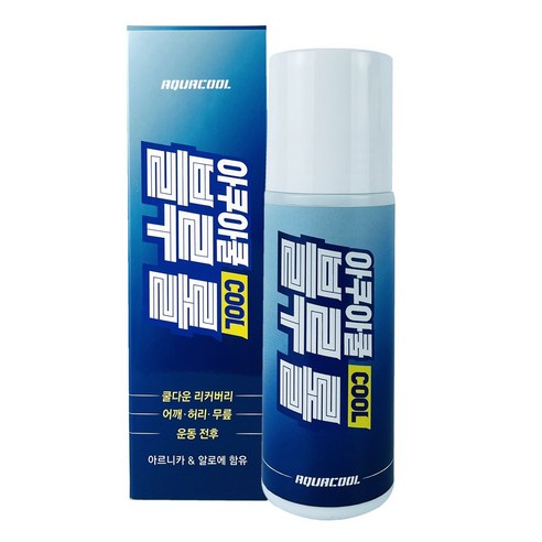 아쿠아쿨 블루롤 스포츠 리커버리 롤온 100ml, 1개 현대물파스 아쿠아쿨 블루롤 스포츠 리커버리 롤온 100ml, 1개 현대물파스