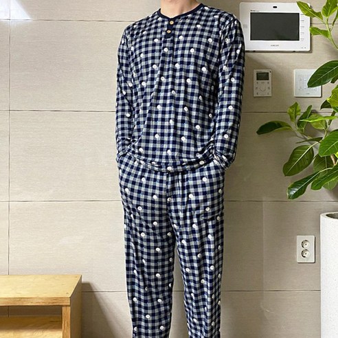 21FW 폭스 피치기모 캐릭터 라운드 잠옷세트 남성용
