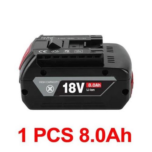 BOSCH용 고성능 리튬 이온 배터리 GBA 18V 10Ah 전문 GBA GSR GSB BAT609 충전식 배터리, 07 BS-18V 8Ah, 07 BS-18V 8Ah