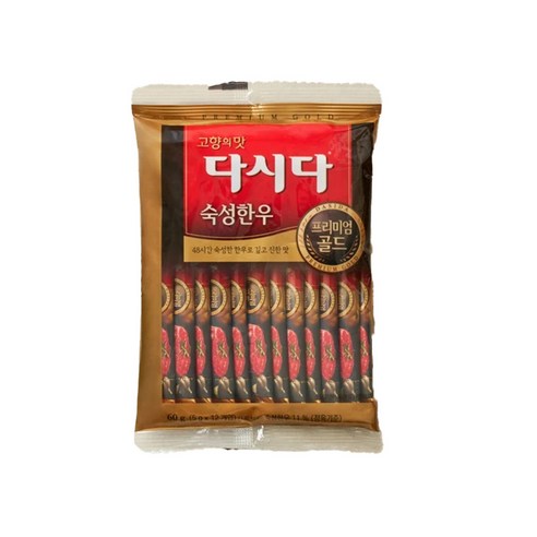 다시다 프리미엄골드 숙성한우12p, 60g, 2개