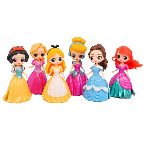 캐보트 공주 인형 24종 옷입히기 세트 어린이 마론 인어공주 라푼젤 백설공주 미미 구체 관절 장난감, 클립인형 24종, 1개