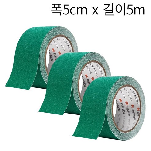 미끄럼방지 테이프 논슬립 계단 바닥 사포, 1세트, 녹색