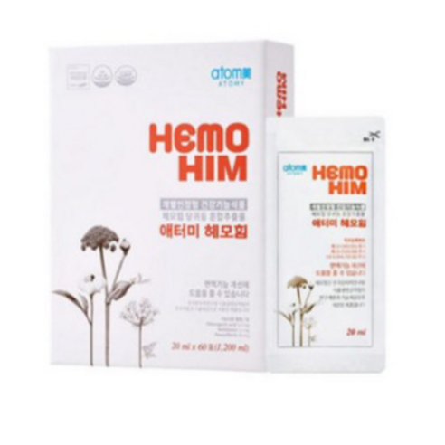 면역력 개선 증진 한약 추출물 애터미 헤모힘 20ml, 60개