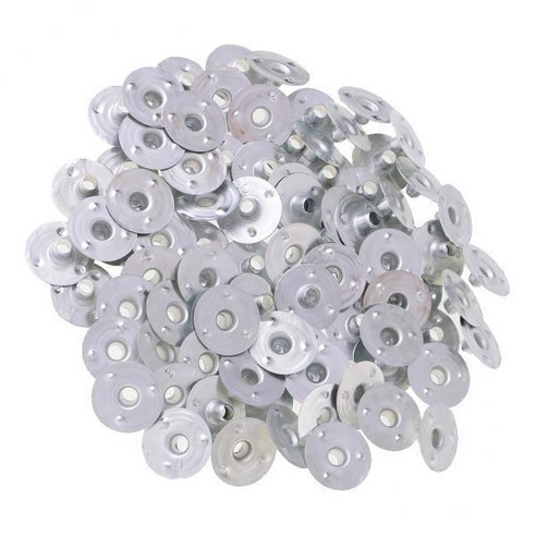 2-15pack 200 조각 금속 양초 심지 지지대 탭 기본 양초 만들기 14x3mm, 2개, 은, 철