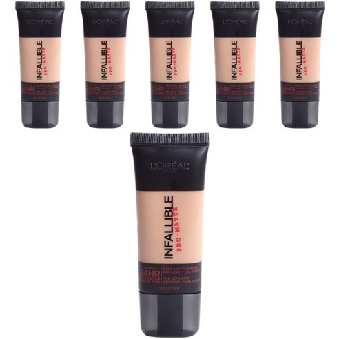 로레알파리 인팰러블 프로-매트 업 투 24HR 파운데이션 30ml, Sun Beige, 6개