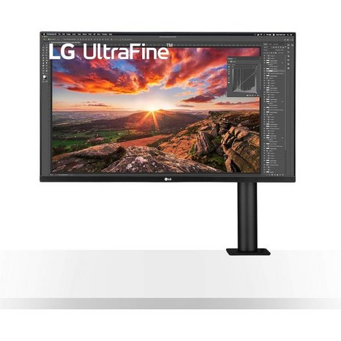 LG 32UN880B 32인치 초미세 디스플레이 에르고 UHD 4K IPS HDR 10호 호환 및 USB TypeC 연결 블랙