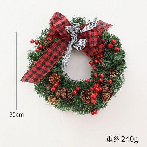크리스마스 장식 꾸며보자 북유럽감성 따뜻한 연말 문장식 월행잉 홈데코 홈카페 오너먼트 매장, 60cm Scottish ribbon
