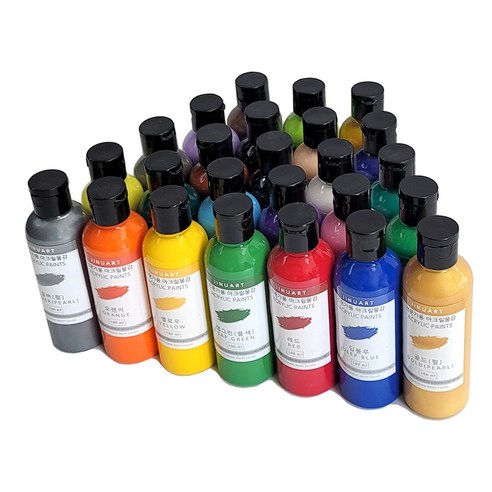 아크릴물감세트 대용량 전문가용 12색/24색 세트, 12색(C타입), 100ml