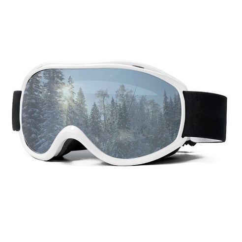 에어워크 성인용 고글 AW-1200M, black silver, 1개 살로몬고글 12 스키 고글이중 안개 방지 흰색 1개