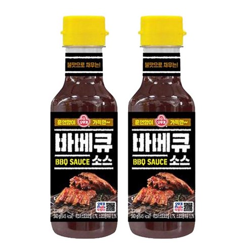 라이브잇 오뚜기 바베큐소스 340g 1개, 12개 Best Top5