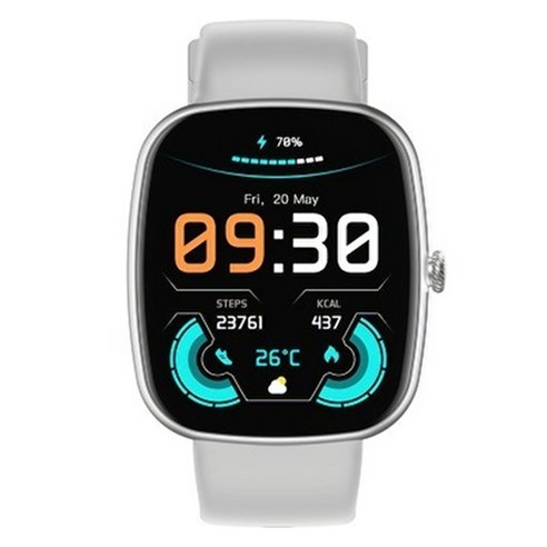 FDUCE 스마트 워치 Z139, 블루투스, 45*39mm, 실버