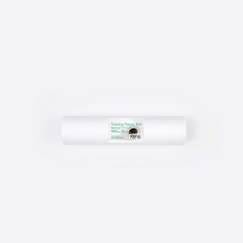 PaperPhant 투명도가 높은 트레싱지 롤 (Tracing paper Roll), 화이트 44.5cm(폭) 30M(길이)