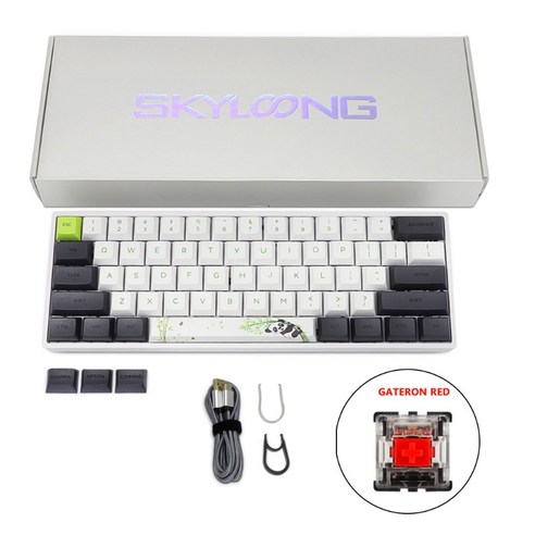SK61 61 키 사용자 정의 RGB 광 스위치 기계 키보드 PBT 염료 승화 Keycap 핫 스와핑 소켓 USB 유선 LED 축 게임 기계 키보드 데스크탑, R