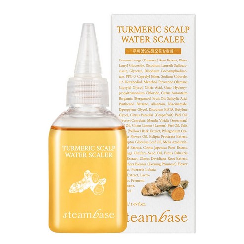 [공식] 스팀베이스 강황 쿨링 두피 워터 스케일러 탈모완화기능성 50ml, 1개