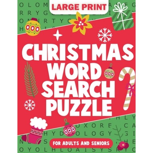 (영문도서) Christmas Facts Word Search Puzzle For Seniors: Stocking Stuffers: Christmas Gifts for Adults... Paperback, Publishdrive, English, 9781956677485