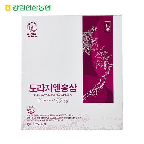 강원인삼농협 도라지엔홍삼, 30개, 50ml