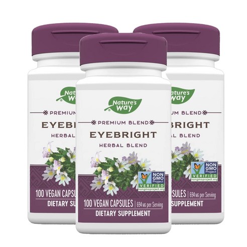 네이쳐스웨이 아이브라이트 694mg 베지테리안 캡슐, 3개, 100정