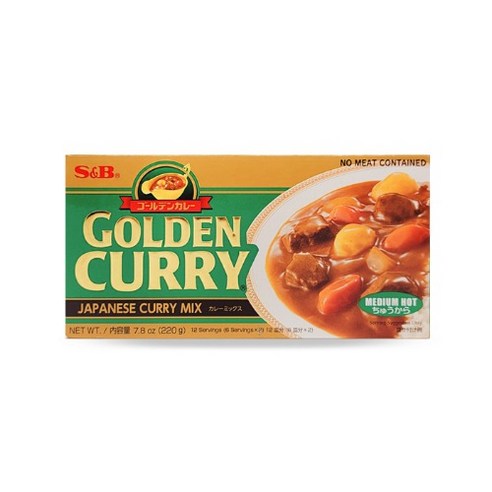 에스비 골든카레 중간매운맛 220g 일본카레, 1개