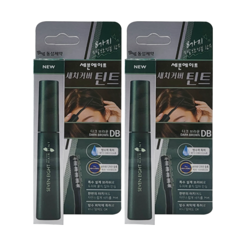 동성제약 세븐에이트 새치커버 틴트 다크브라운 15ml, 2개