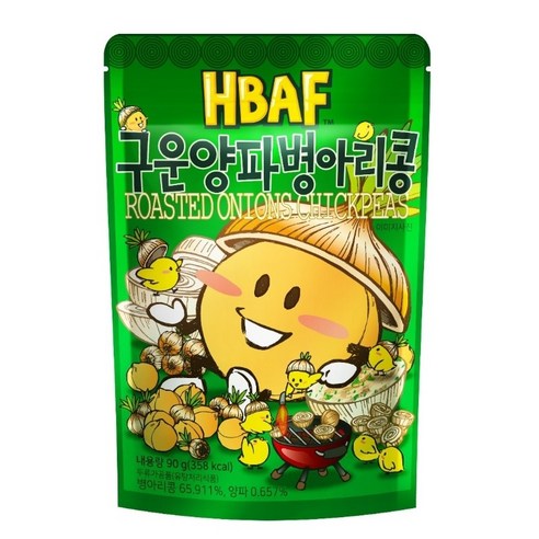 바프 구운 양파맛 병아리콩, 90g, 4개