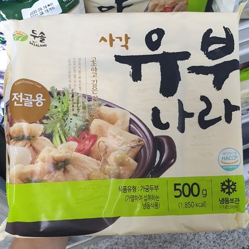 두솔 유부나라 사각 500g, 1개