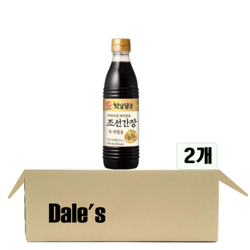데일즈기획 대상 청정원 햇살담은 조선간장, 500ml, 2개