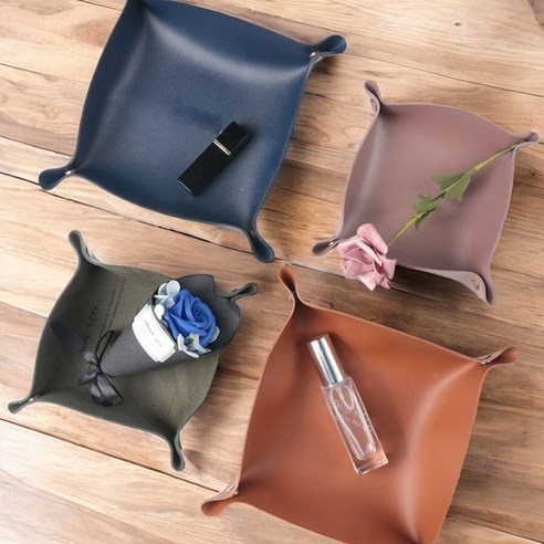 일상에 감성을 더하다: 싸게파는가게 가죽 레더 트레이, 브라운 톤으로 완성하는 공간의 미학 가죽트레이