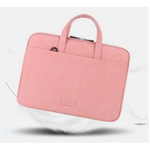 BRINCH 10 11 12 13 14 15 16 17인치 노트북 파우치 케이스 맥북 삼성 LG 그램 노브툭 가방, 베이직 핑크