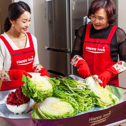 해피락 김장 김치 담그기 은박 김장매트 ( 사각-중 ), 1개 Best Top5