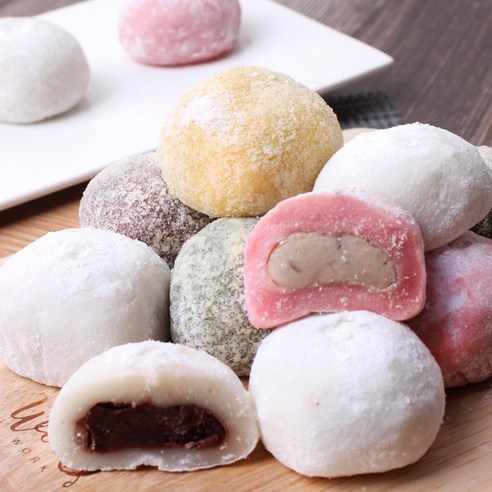 [떡궁]오색 아이스 찹쌀떡세트 20구, 단품